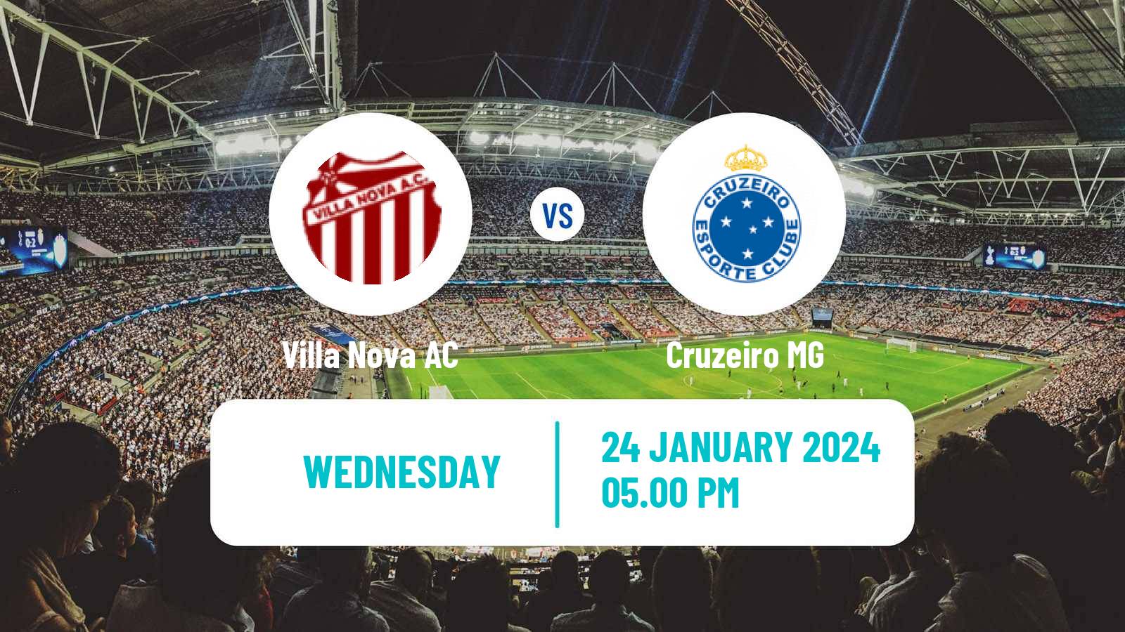 Soccer Brazilian Campeonato Mineiro Villa Nova AC - Cruzeiro