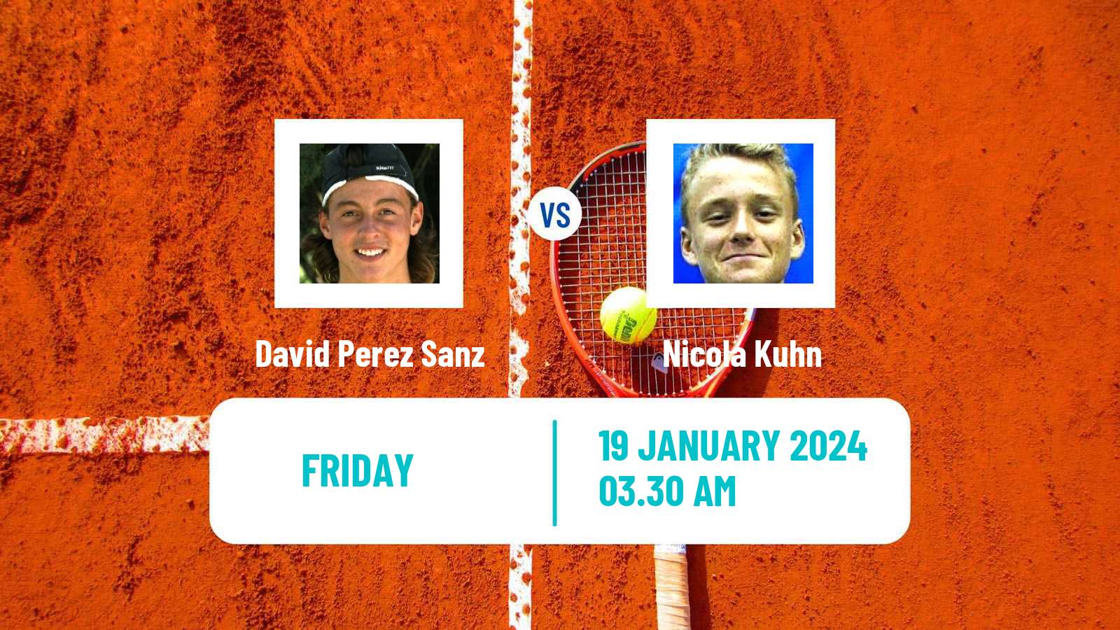 Tennis ITF M15 Monastir 3 Men David Perez Sanz - Nicola Kuhn