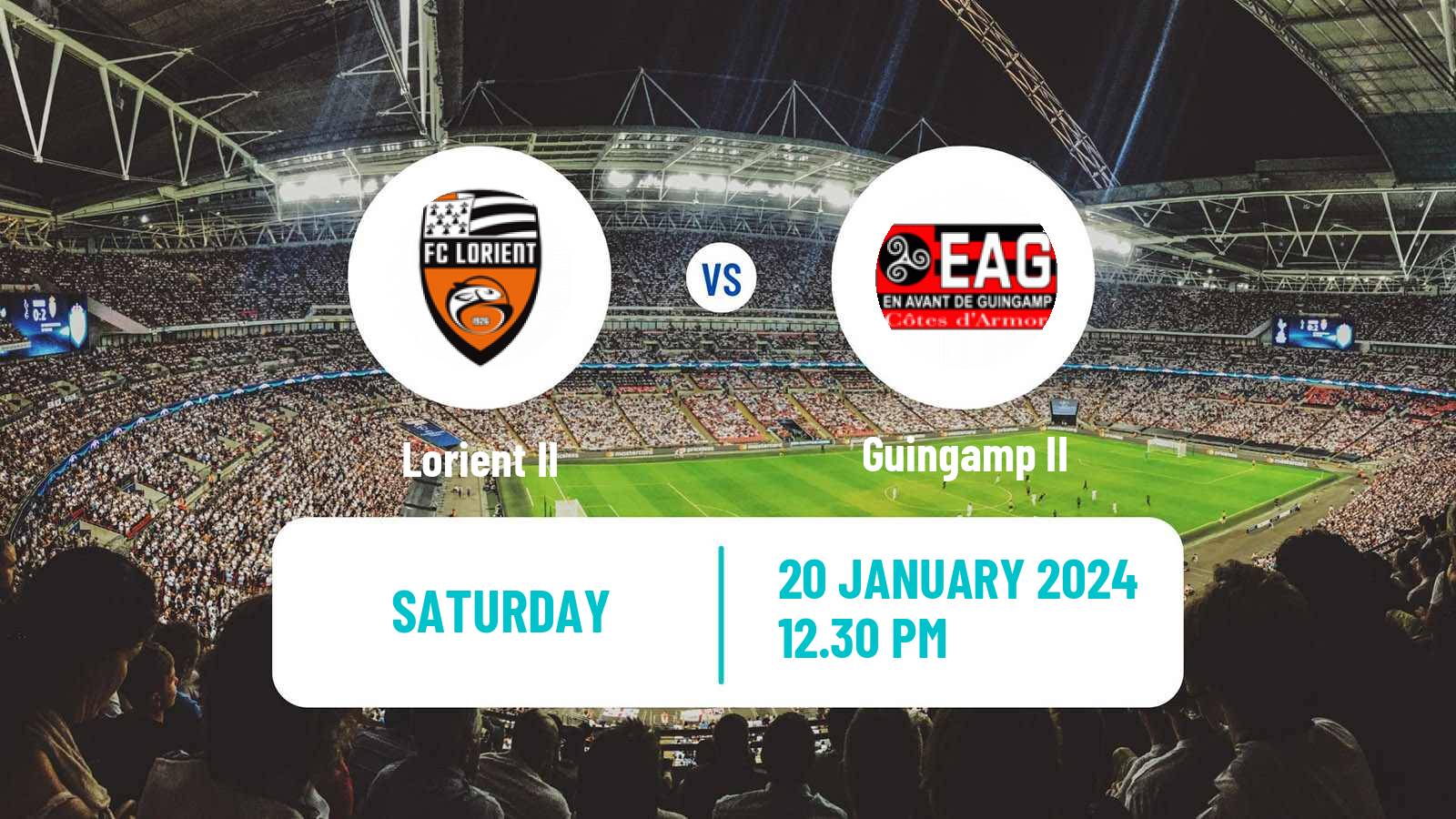 Soccer French National 2 - Group C Lorient II - Guingamp II