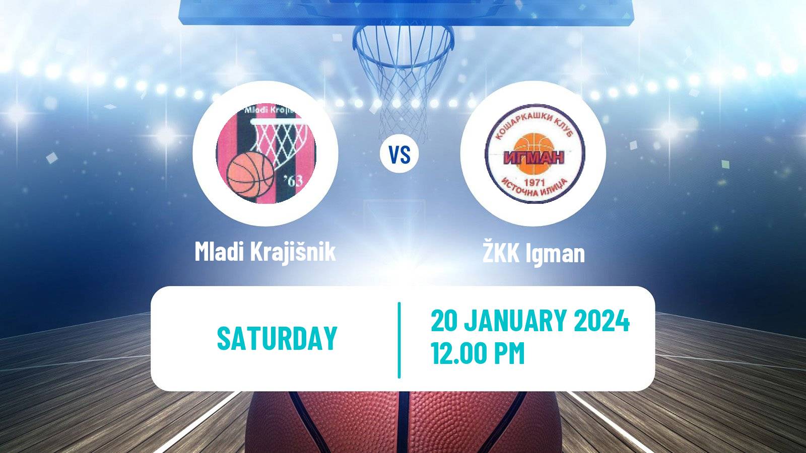 Basketball Bosnian Prvenstvo Basketball Women Mladi Krajišnik - Igman