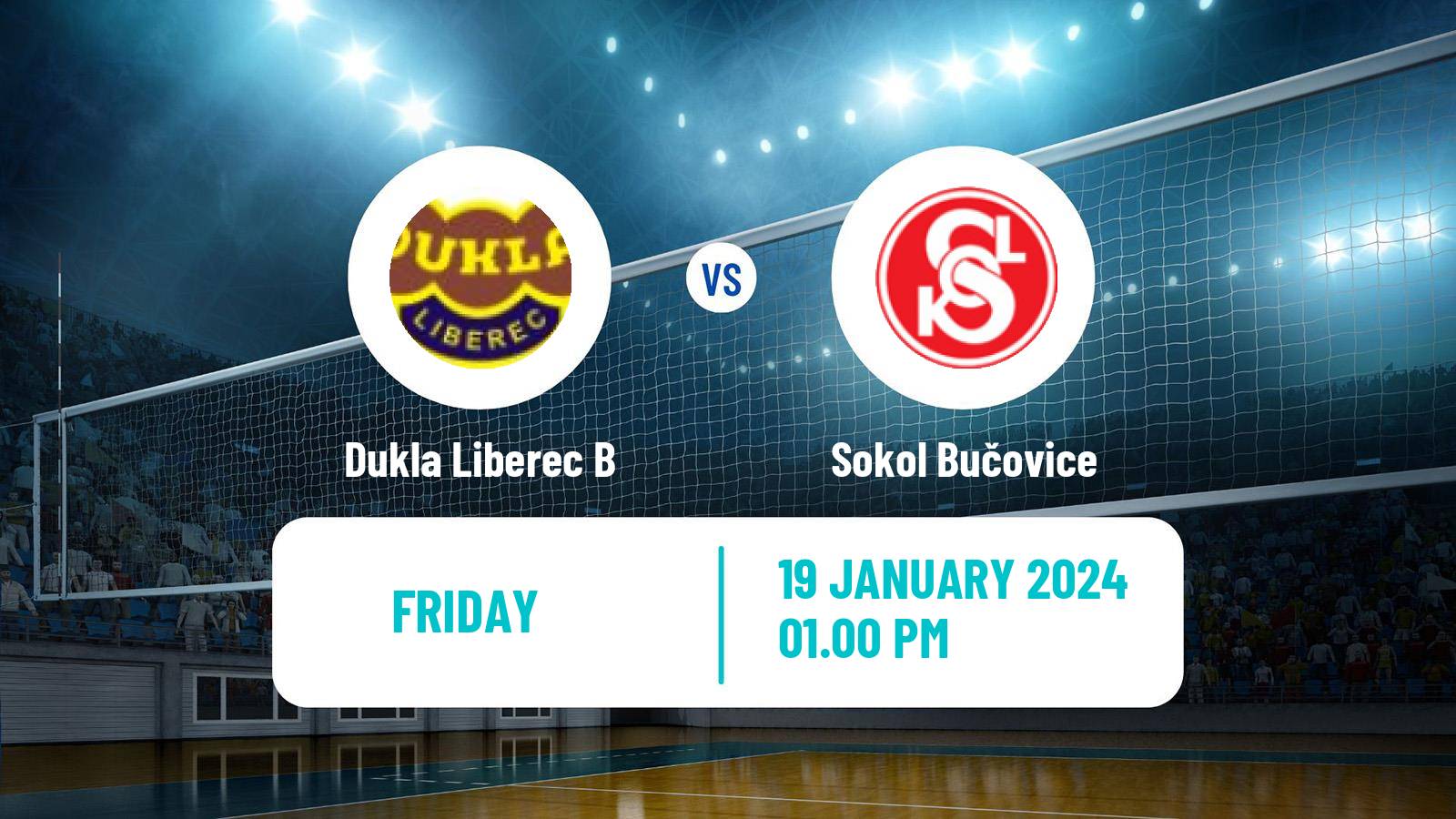 Volleyball Czech 1 Liga Volleyball Dukla Liberec B - Sokol Bučovice