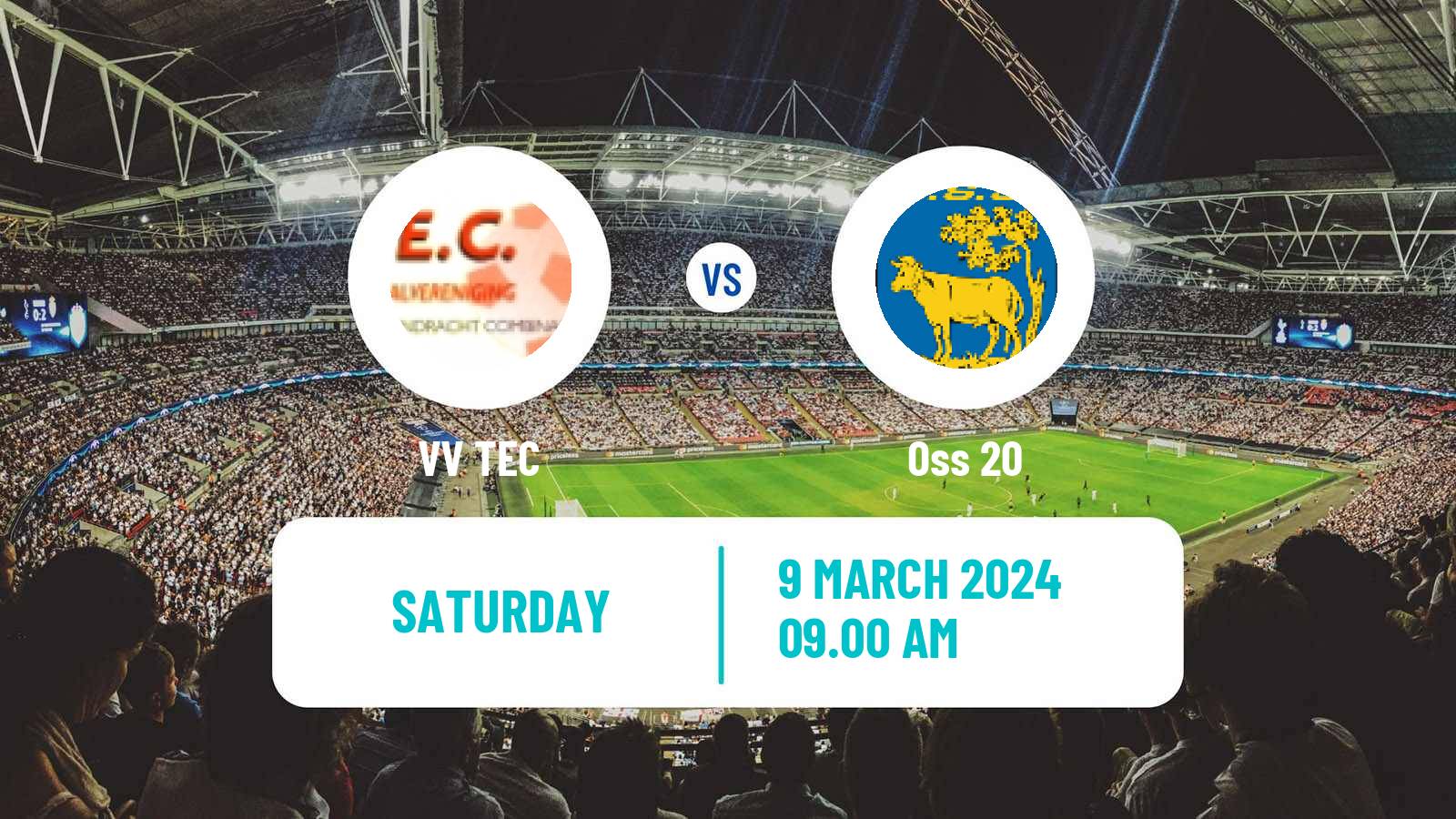 Soccer Dutch Derde Divisie TEC - Oss 20