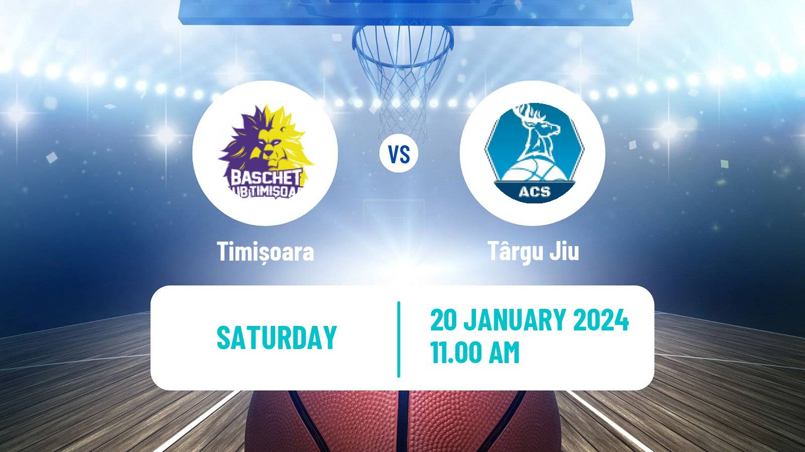 Basketball Romanian Divizia A Basketball Timișoara - Târgu Jiu