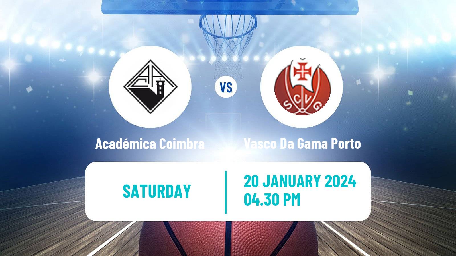 Basketball Portuguese Proliga Basketball Académica Coimbra - Vasco Da Gama Porto