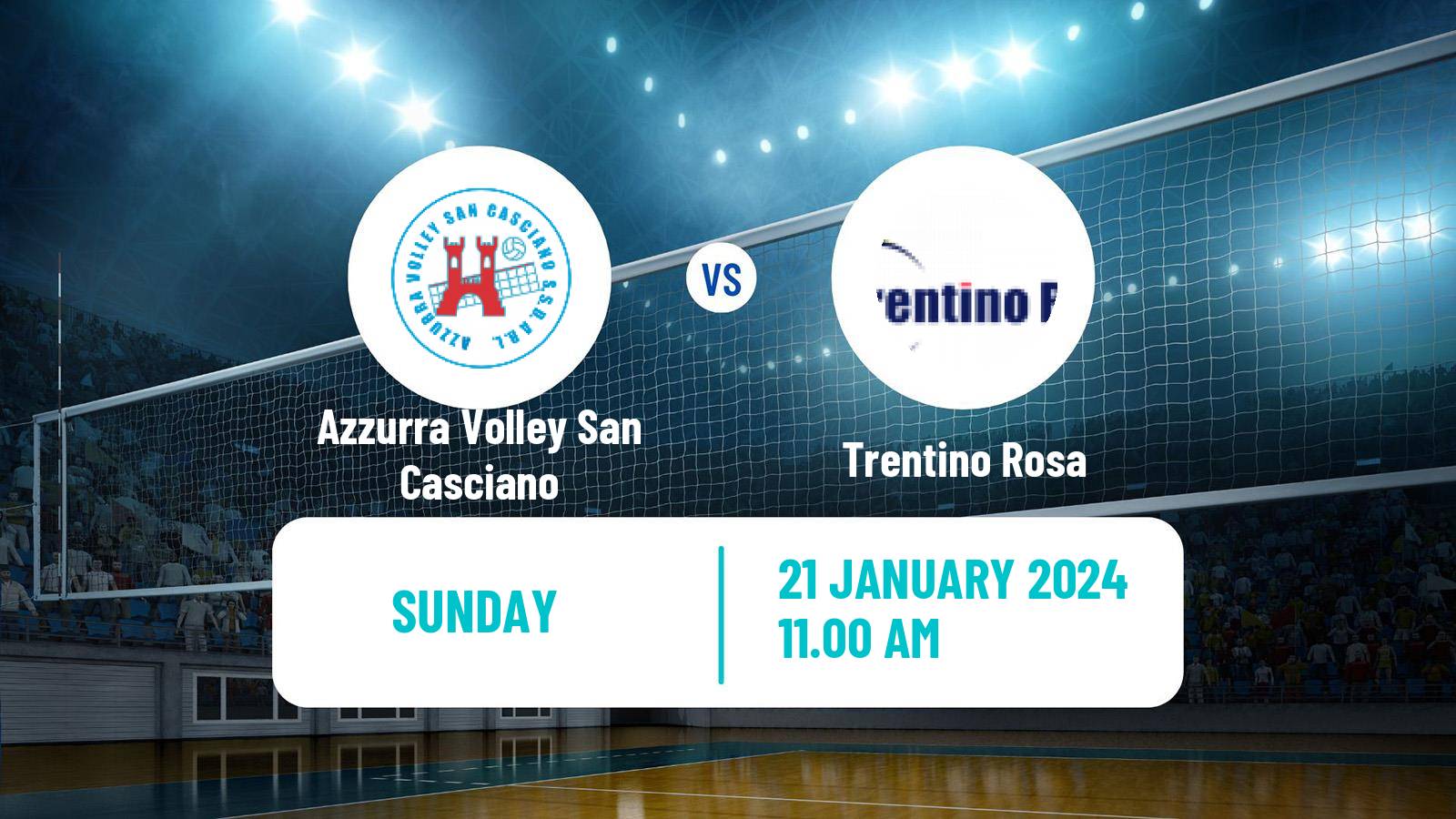 Volleyball Italian Serie A Volleyball Women Azzurra Volley San Casciano - Trentino Rosa