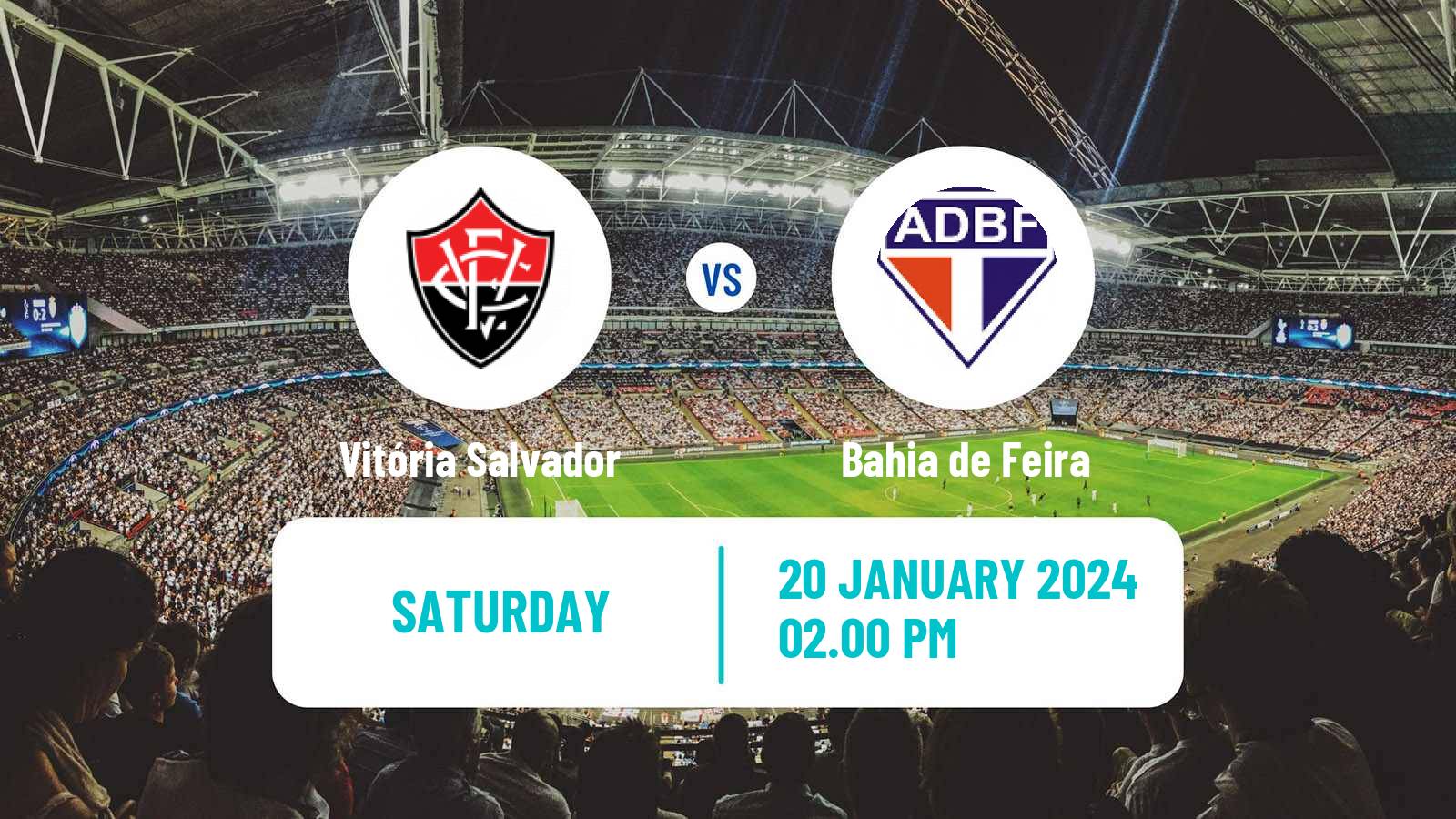 Soccer Brazilian Campeonato Baiano Vitória Salvador - Bahia de Feira