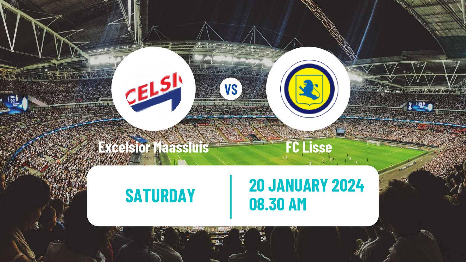 Soccer Dutch Tweede Divisie Excelsior Maassluis - Lisse