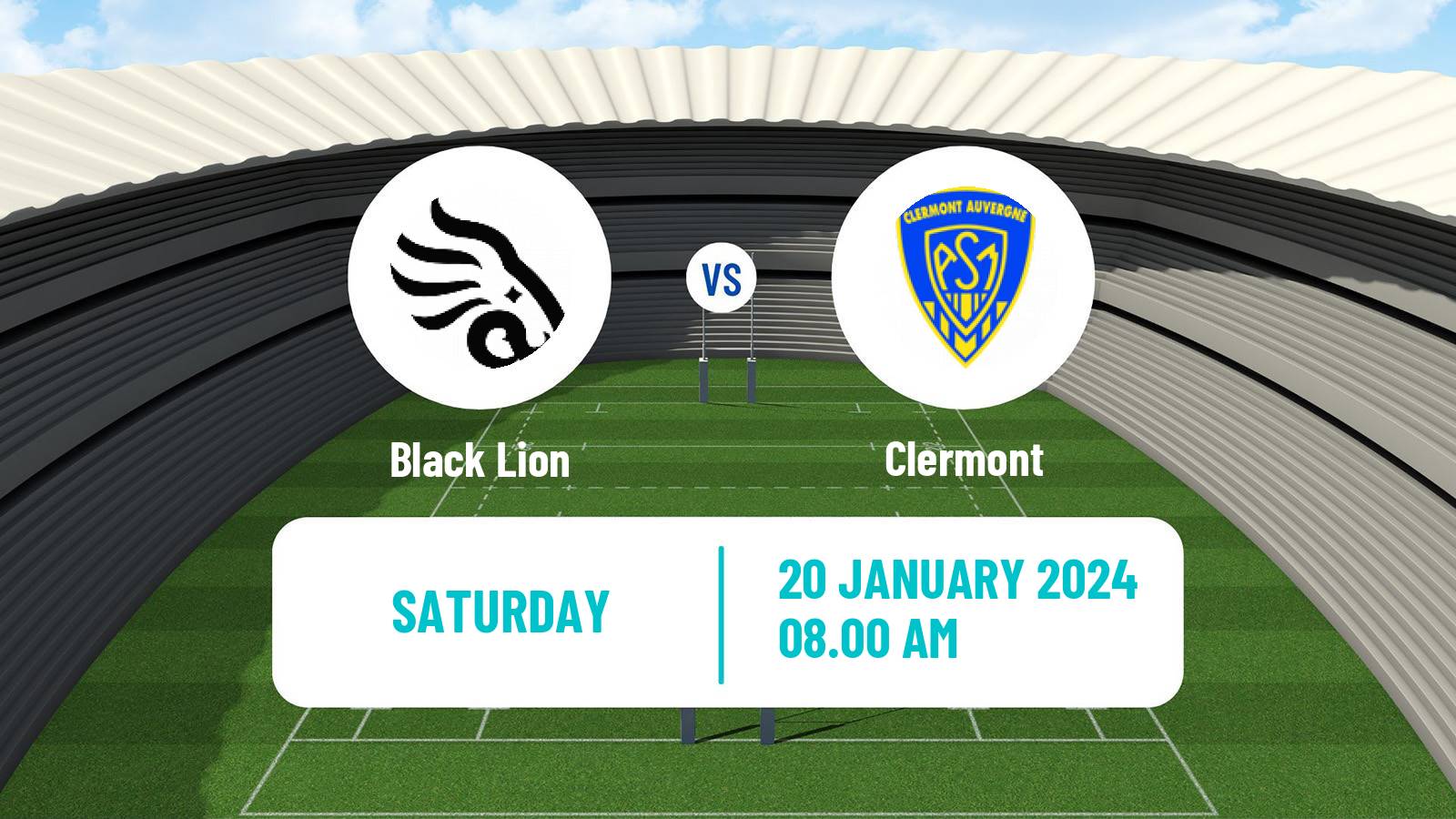 Rugby union Challenge Cup Rugby Black Lion - Clermont