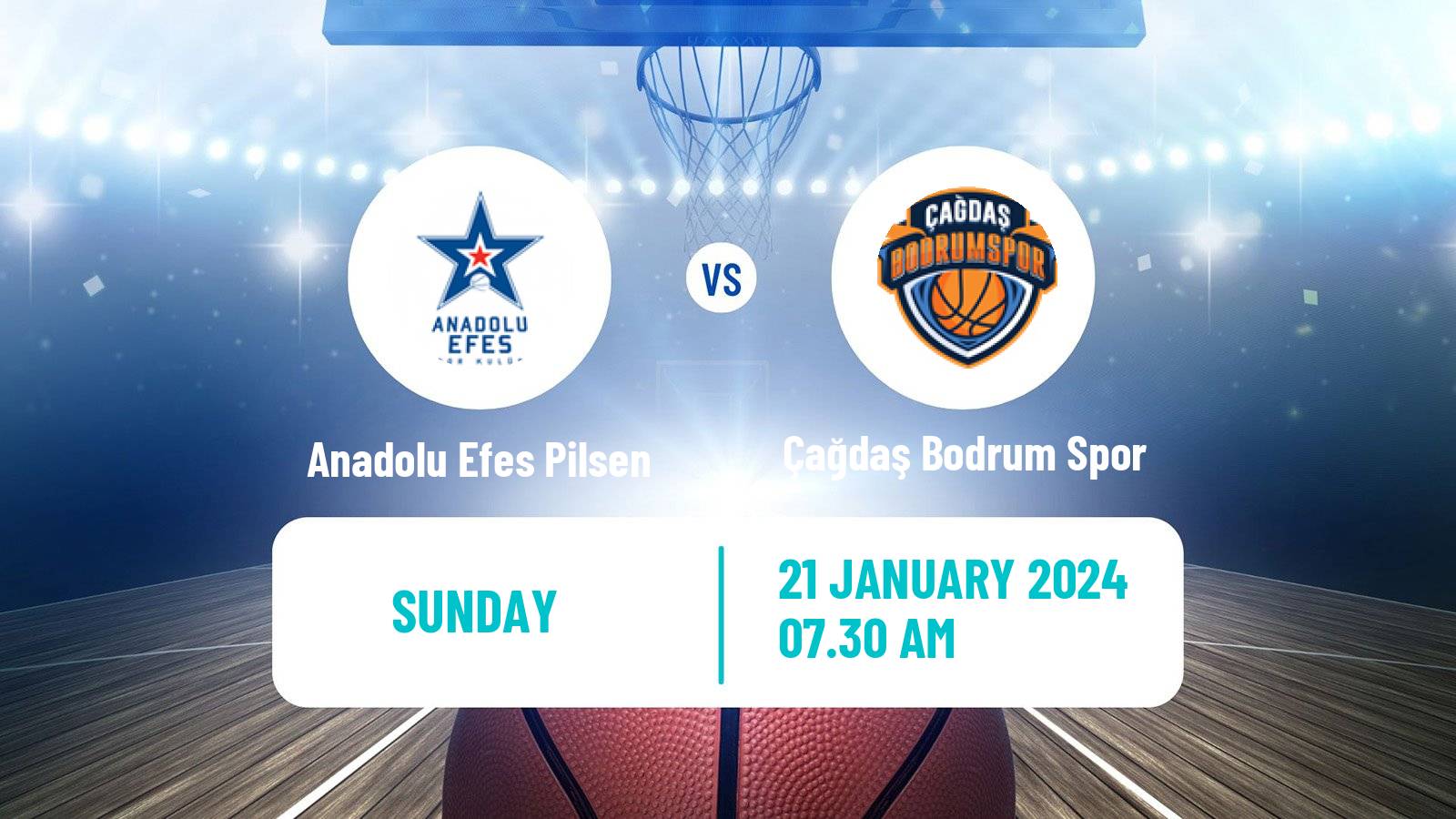 Basketball Turkish Basketball Super Ligi Anadolu Efes Pilsen - Çağdaş Bodrum Spor