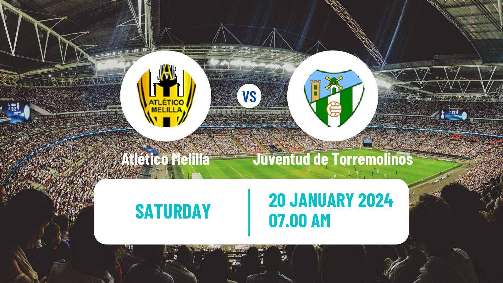 Soccer Spanish Tercera RFEF - Group 9 Atlético Melilla - Juventud de Torremolinos