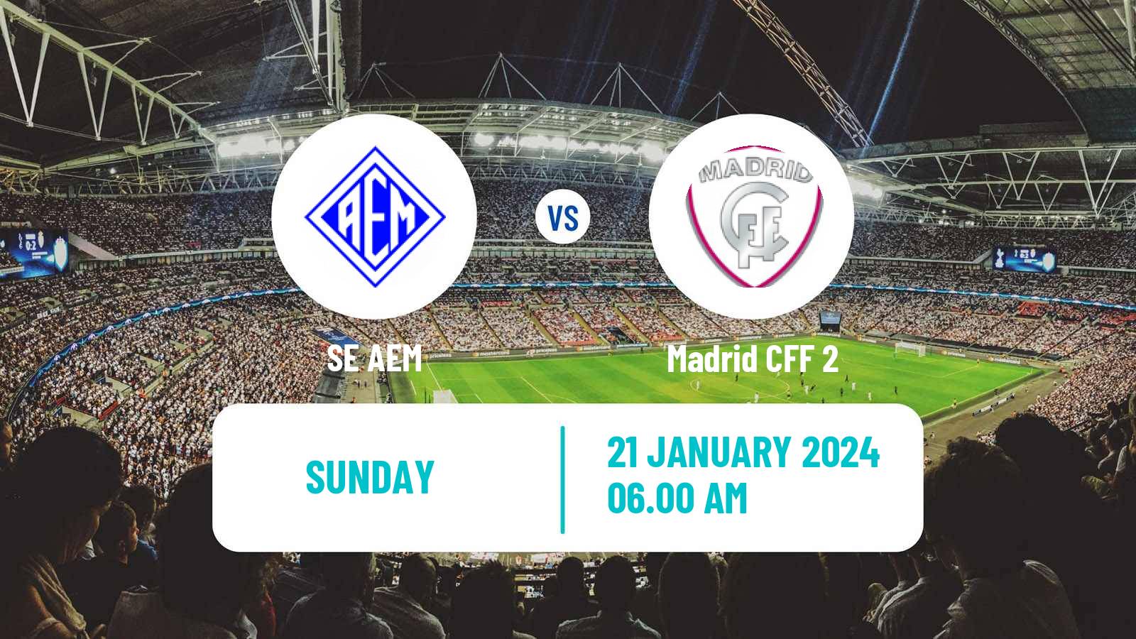 Soccer Spanish Primera Federacion Women SE AEM - Madrid CFF 2