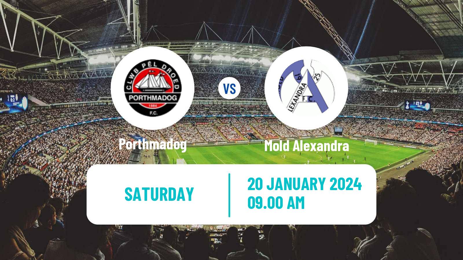 Football Welsh Cymru North Porthmadog - Mold Alexandra