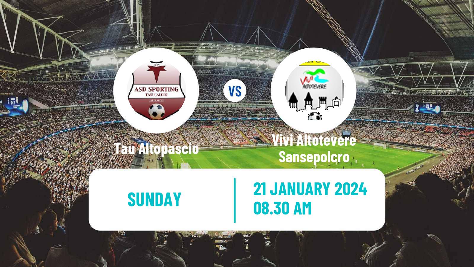Soccer Italian Serie D - Group E Tau Altopascio - Vivi Altotevere Sansepolcro
