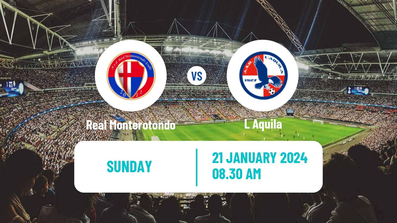 Soccer Italian Serie D - Group F Real Monterotondo - L Aquila