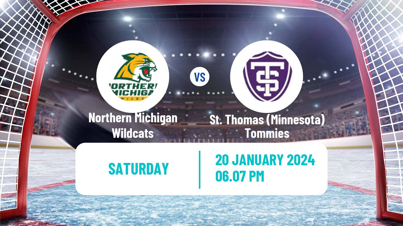 Hockey NCAA Hockey Northern Michigan Wildcats - St. Thomas Minnesota Tommies