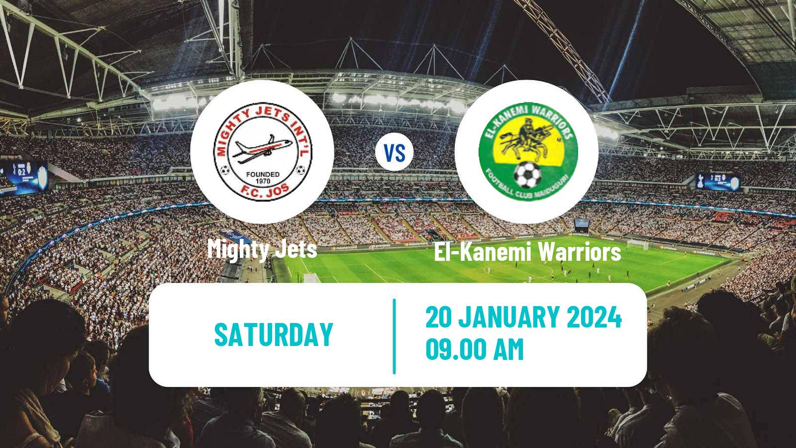Soccer Nigerian National League Mighty Jets - El-Kanemi Warriors