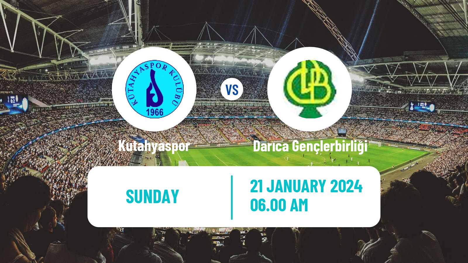 Soccer Turkish 3 Lig Group 3 Kutahyaspor - Darıca Gençlerbirliği