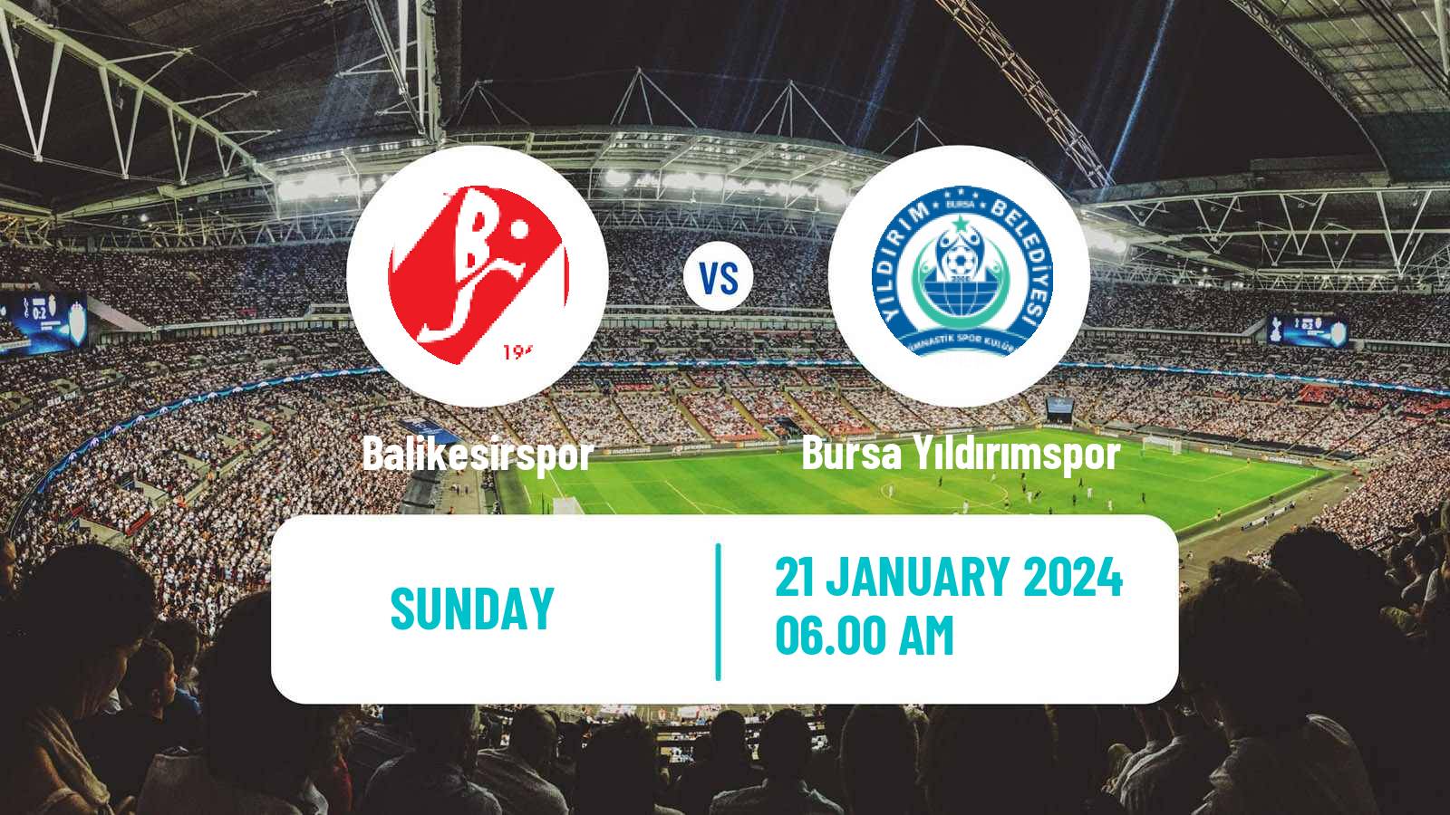 Soccer Turkish 3 Lig Group 4 Balikesirspor - Bursa Yıldırımspor