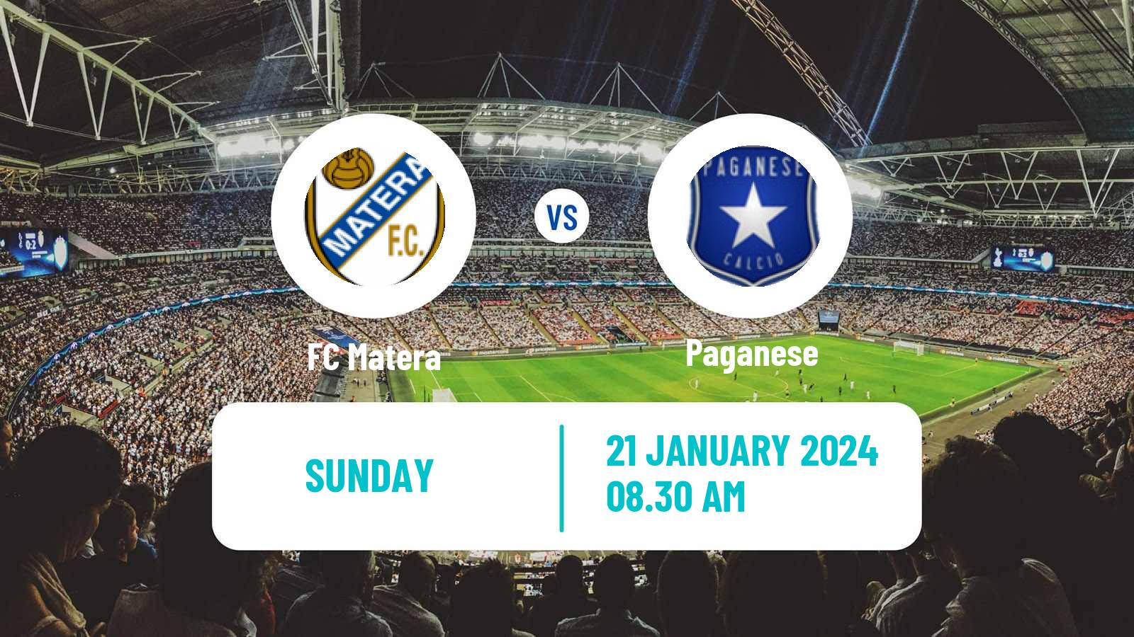 Soccer Italian Serie D - Group H Matera - Paganese