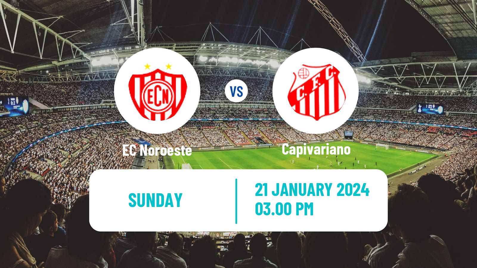 Soccer Brazilian Campeonato Paulista A2 EC Noroeste - Capivariano