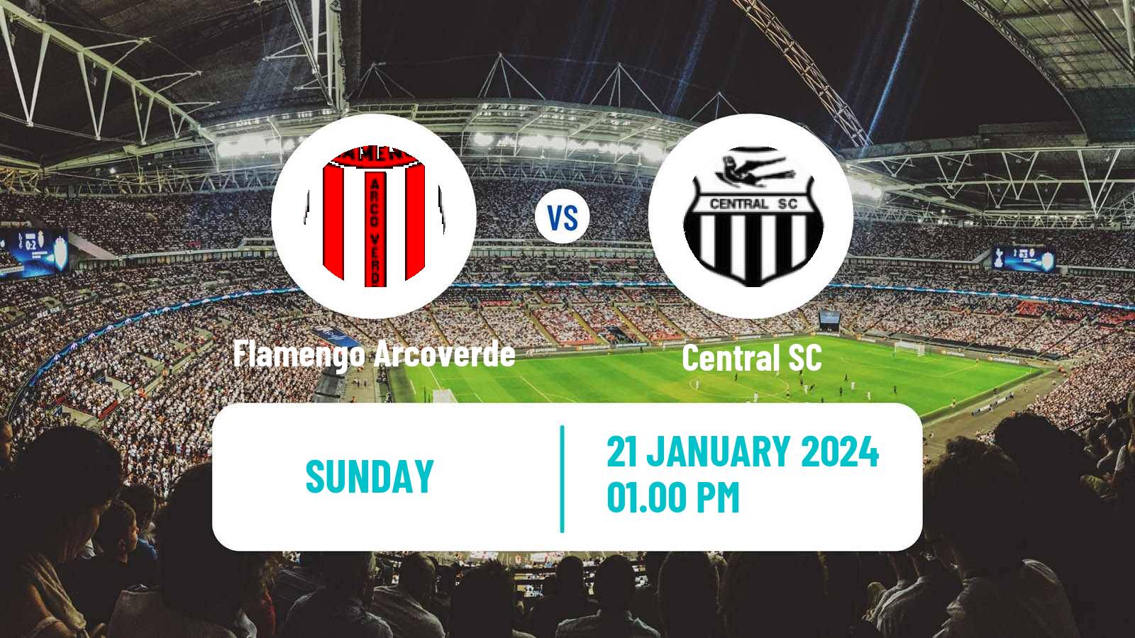 Football Brazilian Campeonato Pernambucano Flamengo Arcoverde - Central SC