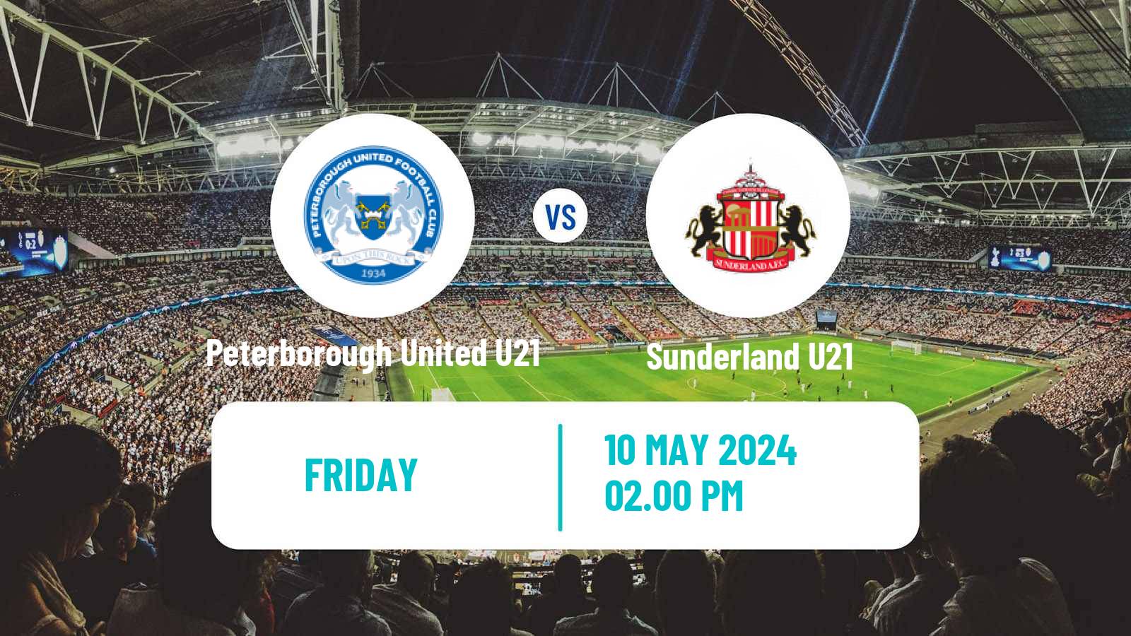Soccer English Premier League Cup Peterborough United U21 - Sunderland U21