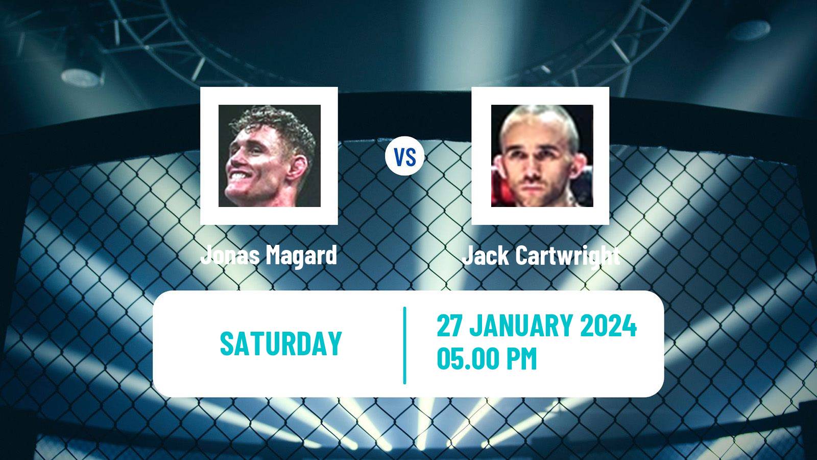 MMA Bantamweight Oktagon Men Jonas Magard - Jack Cartwright