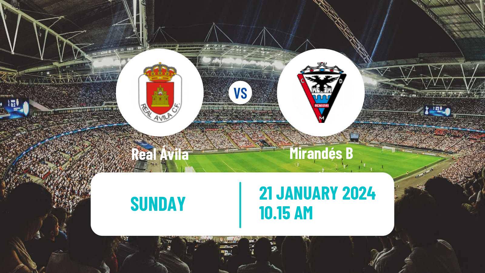 Soccer Spanish Tercera RFEF - Group 8 Real Ávila - Mirandés B