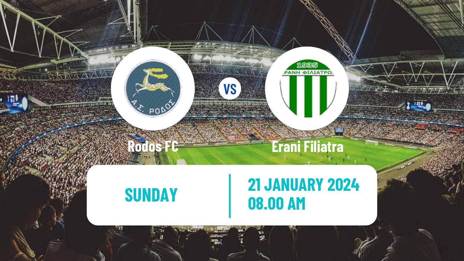 Soccer Greek Gamma Ethniki - Group 3 Rodos - Erani Filiatra
