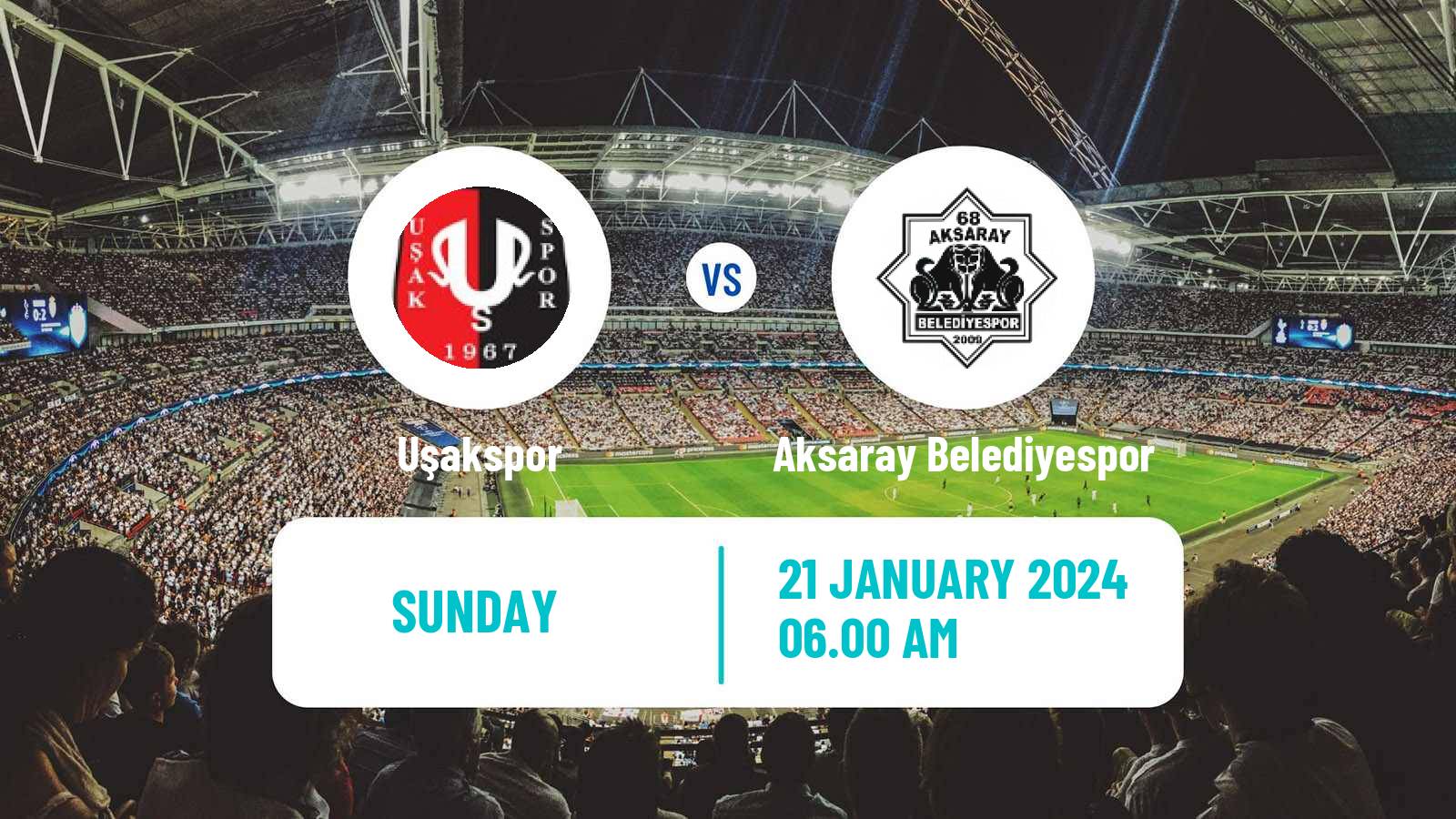 Soccer Turkish Second League Red Group Uşakspor - Aksaray Belediyespor