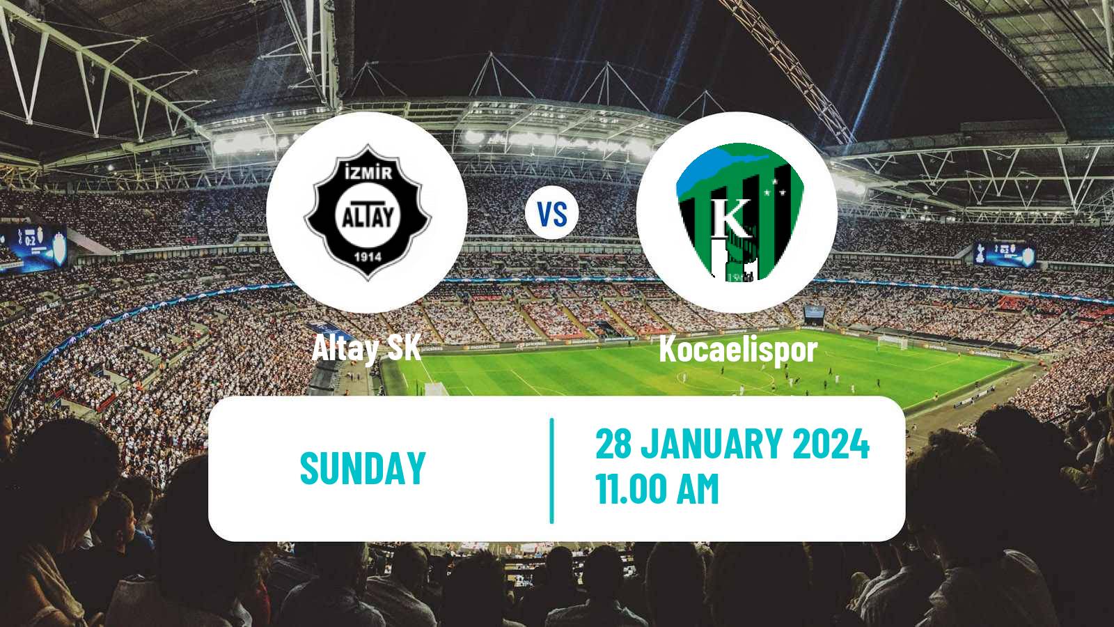 Soccer Turkish First League Altay - Kocaelispor
