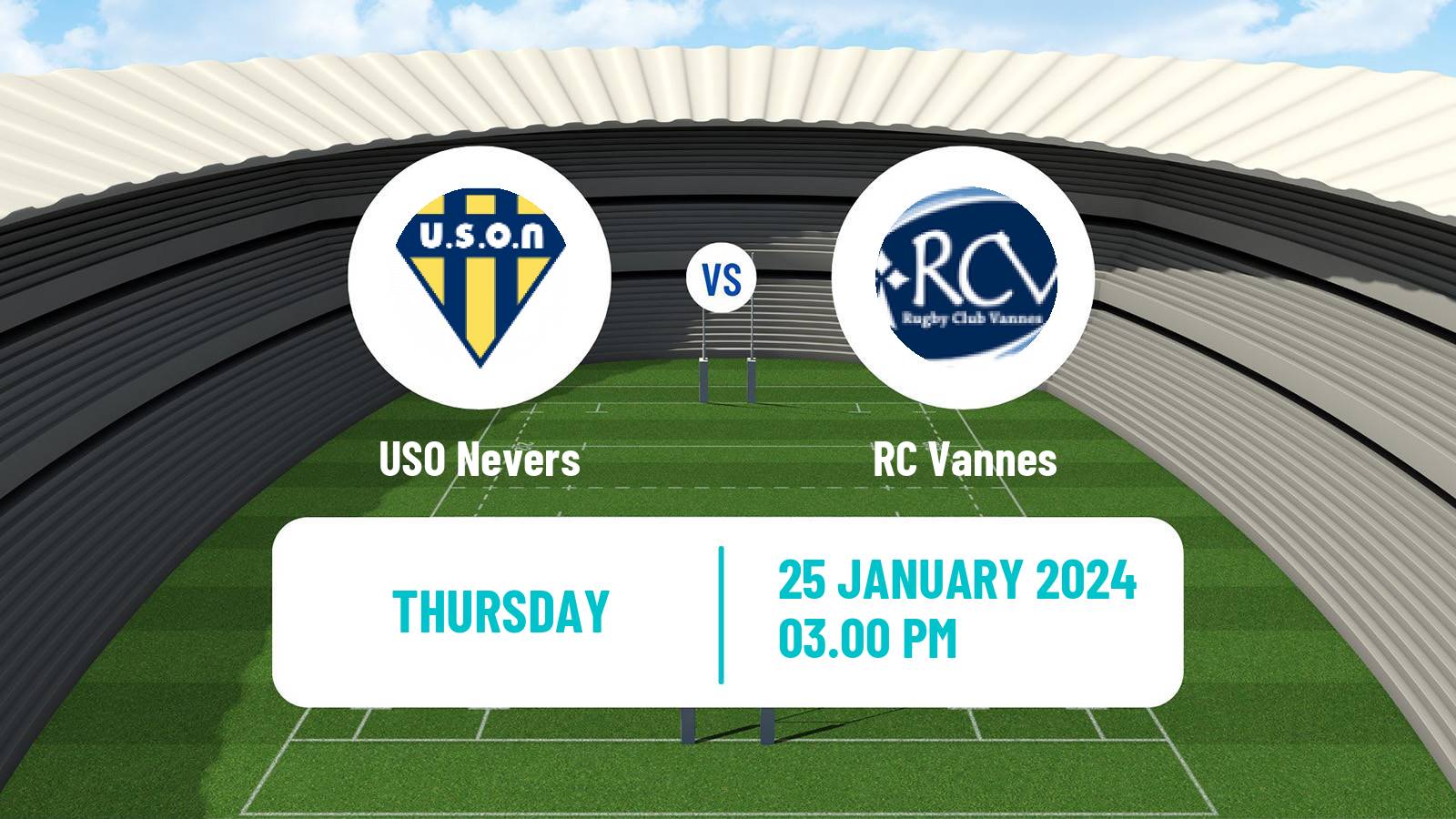 Rugby union French Pro D2 Nevers - Vannes