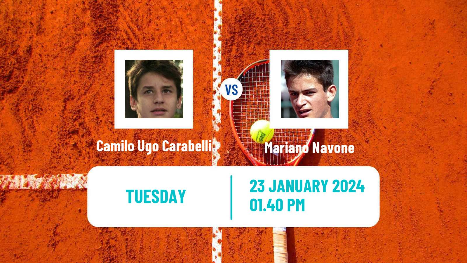 Tennis Punta Del Este Challenger Men Camilo Ugo Carabelli - Mariano Navone