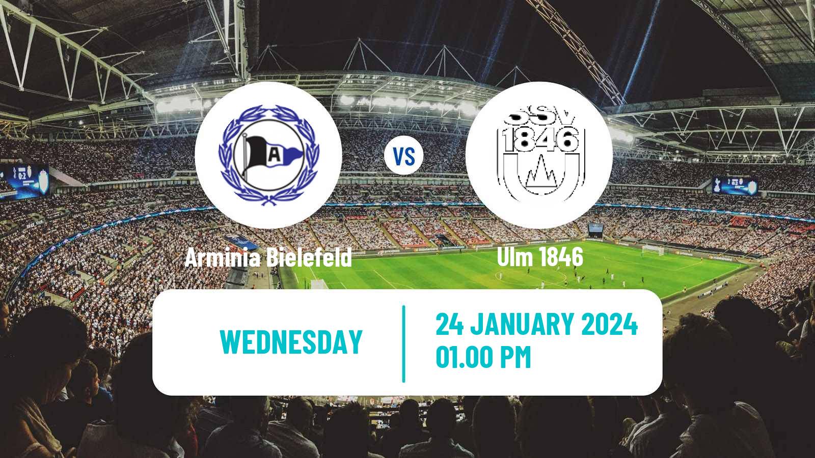Soccer German 3 Bundesliga Arminia Bielefeld - Ulm 1846