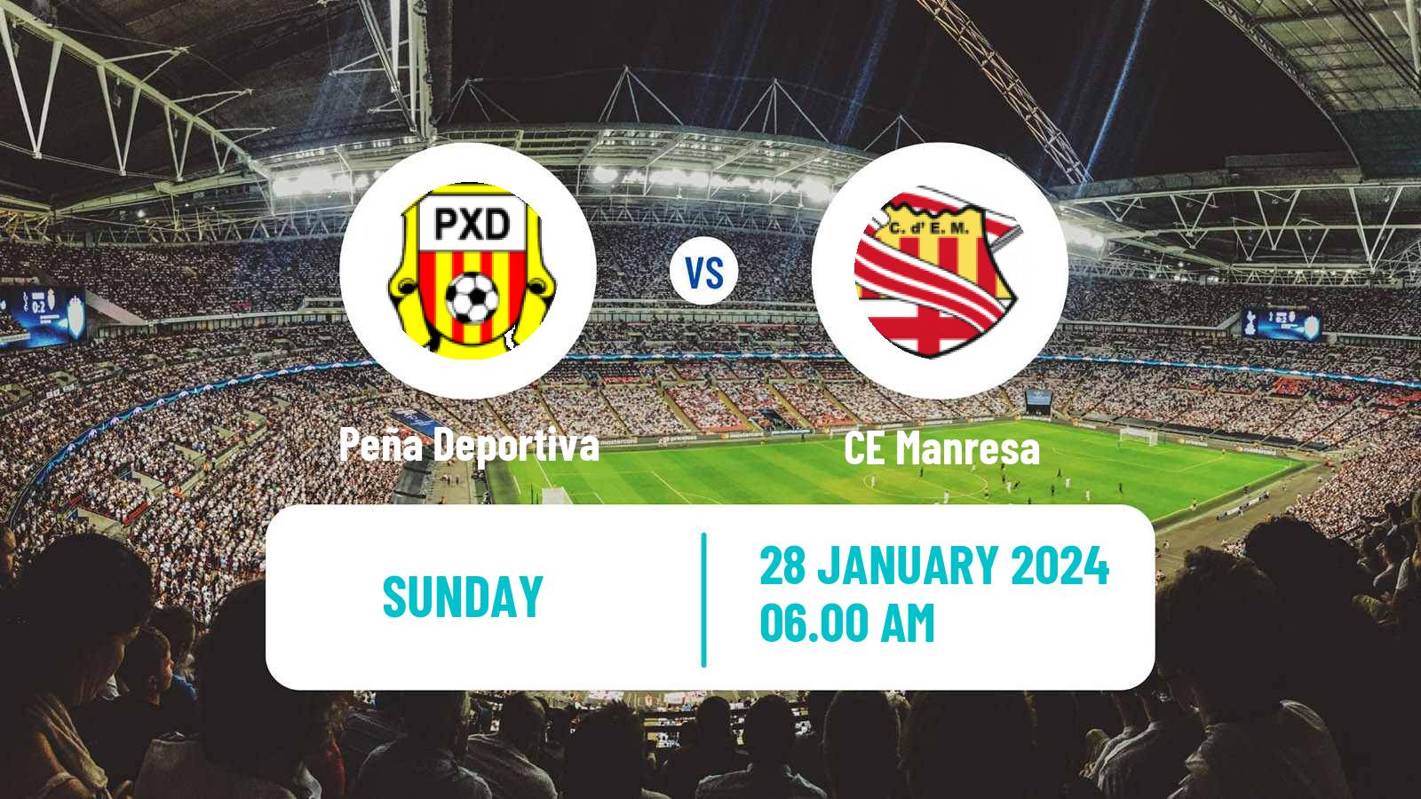 Soccer Spanish Segunda RFEF - Group 3 Peña Deportiva - Manresa