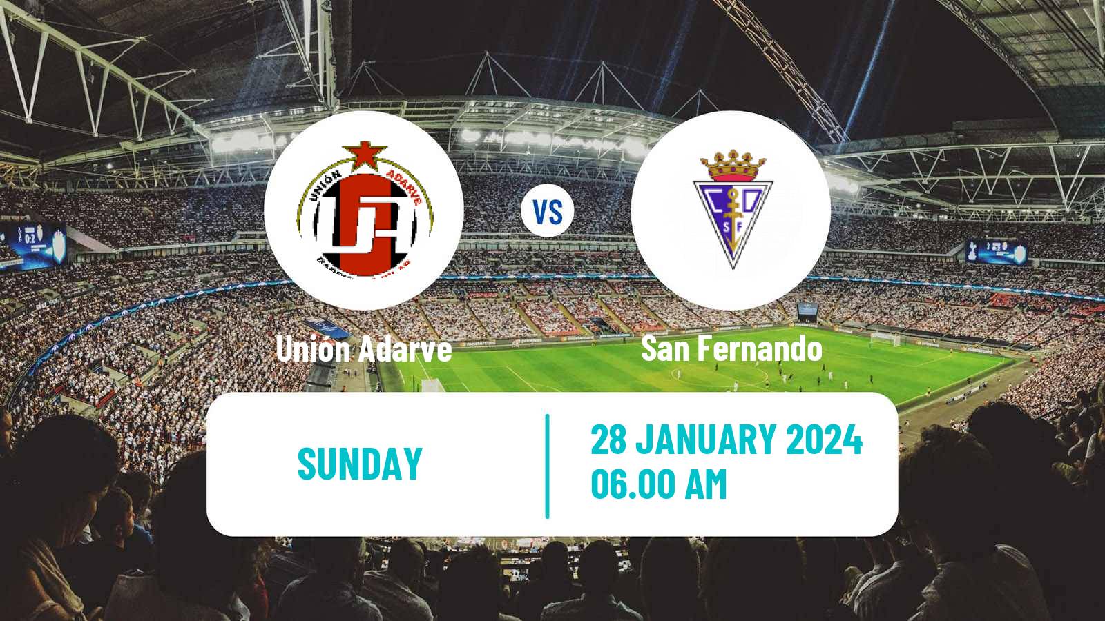 Soccer Spanish Segunda RFEF - Group 5 Unión Adarve - San Fernando