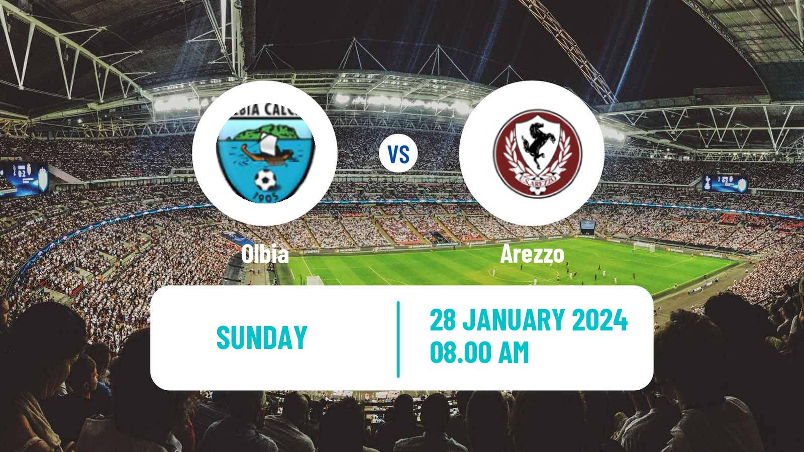 Soccer Italian Serie C Group B Olbia - Arezzo