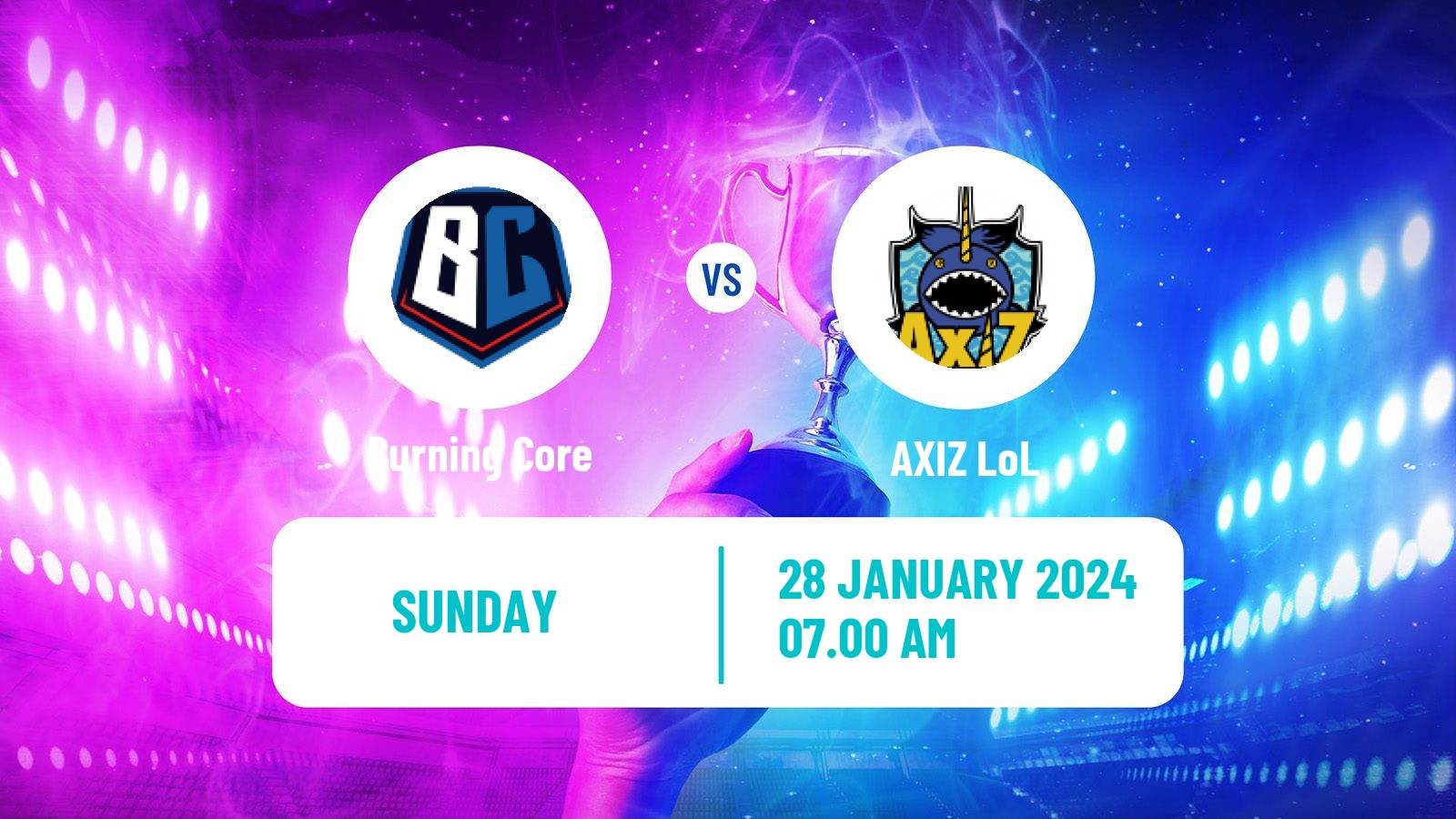 Esports League Of Legends Ljl Burning Core - AXIZ
