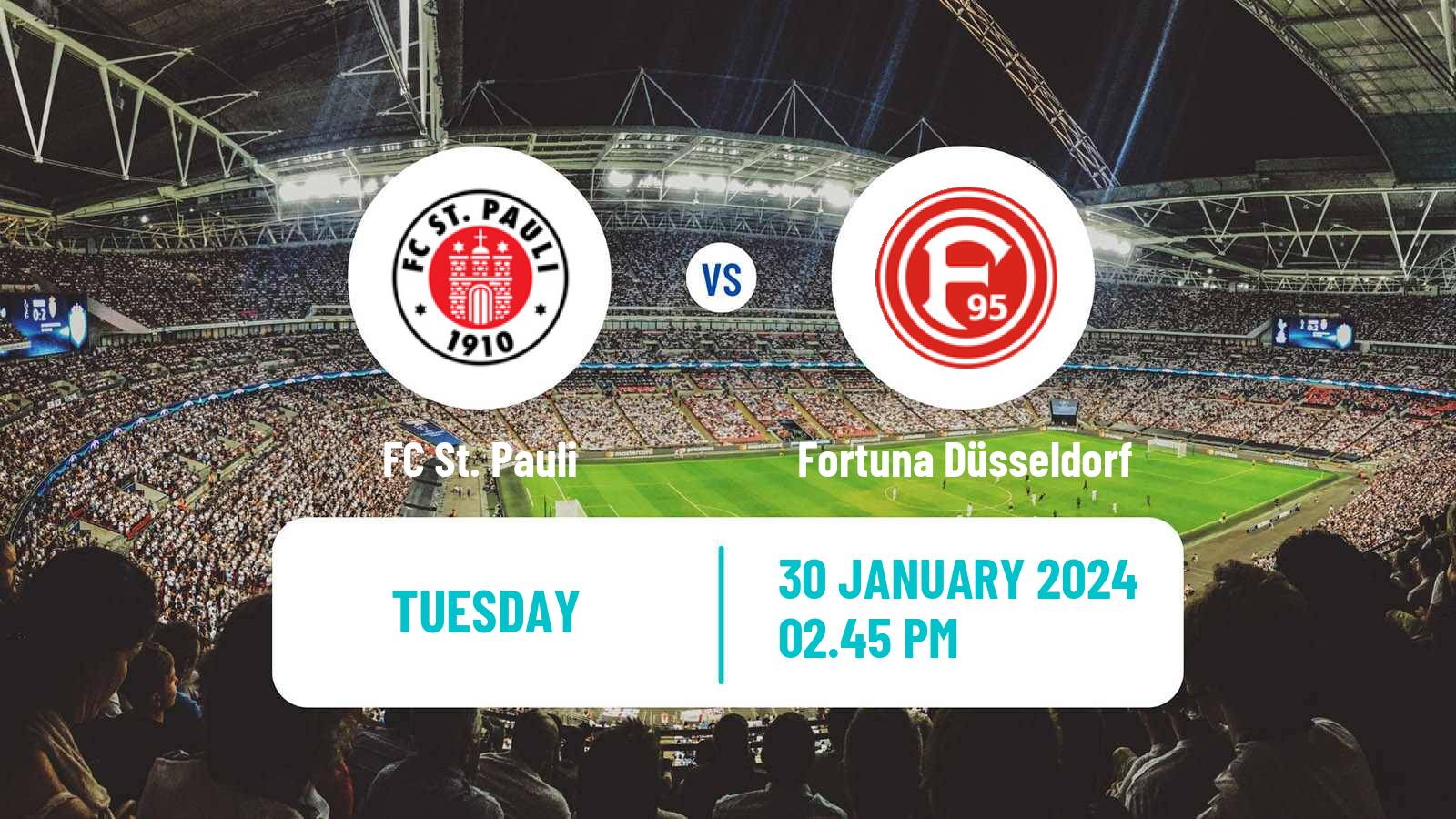 Soccer German DFB Pokal St. Pauli - Fortuna Düsseldorf