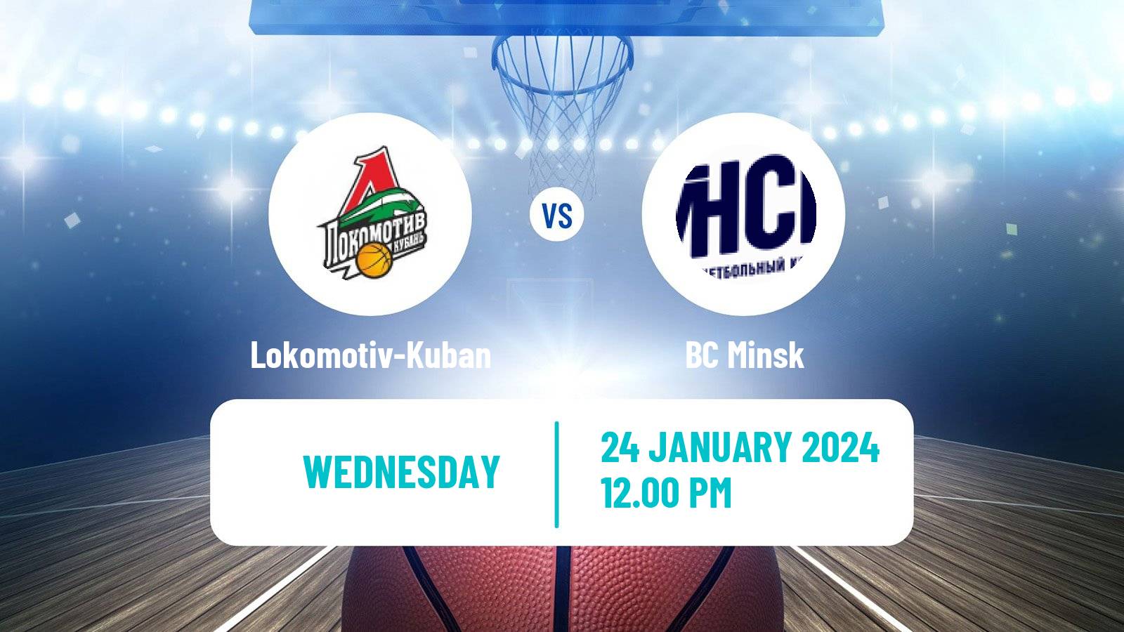 Basketball VTB United League Lokomotiv-Kuban - Minsk