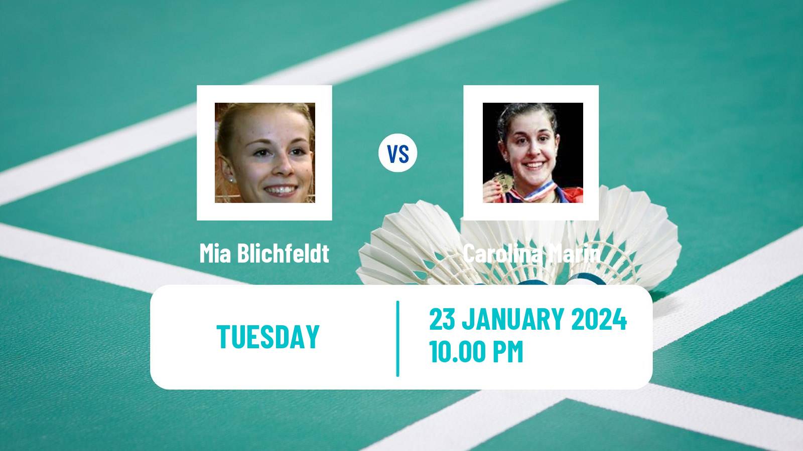 Badminton BWF World Tour Indonesia Masters Women Mia Blichfeldt - Carolina Marin