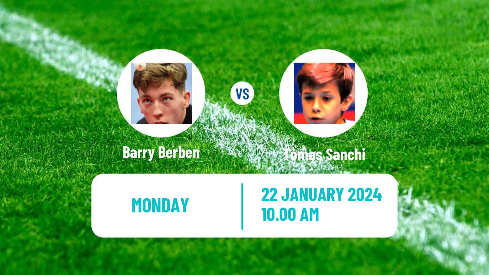 Table tennis Tt Star Series Men Barry Berben - Tomas Sanchi