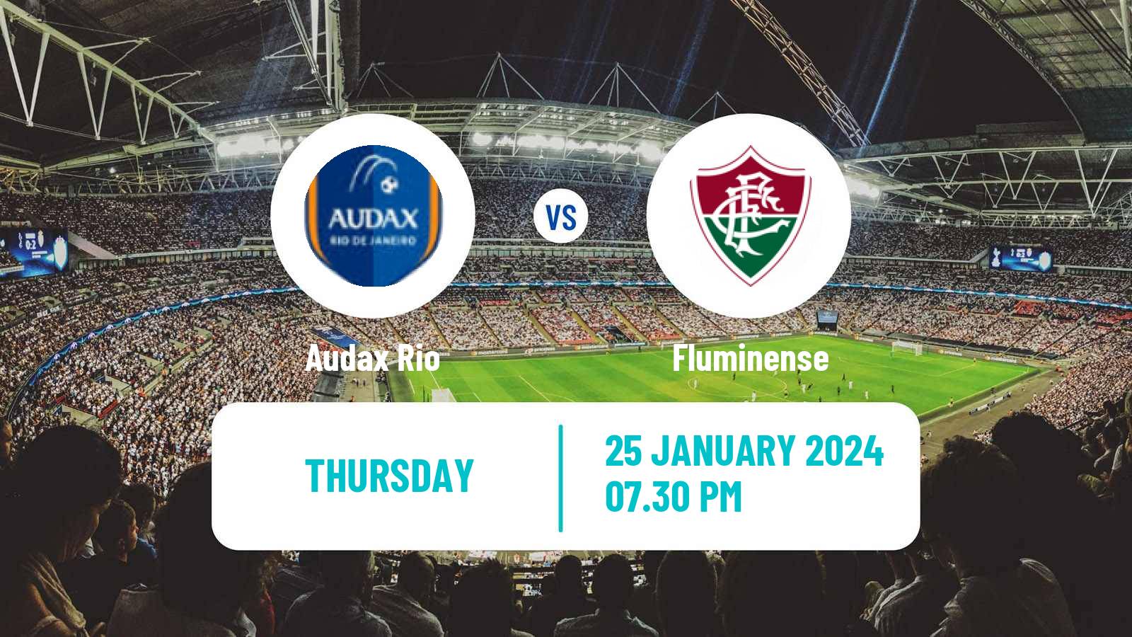 Soccer Brazilian Campeonato Carioca Audax Rio - Fluminense