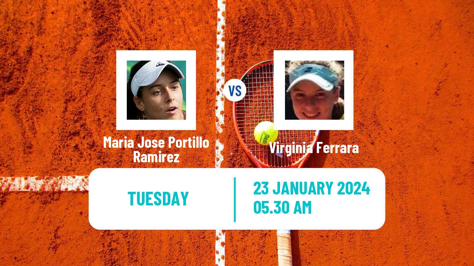 Tennis ITF W15 Antalya Women 2024 Maria Jose Portillo Ramirez - Virginia Ferrara