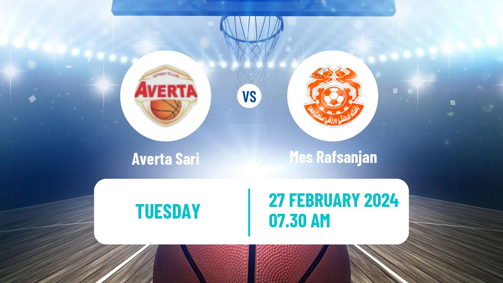 Basketball Iran Super League Basketball Averta Sari - Mes Rafsanjan