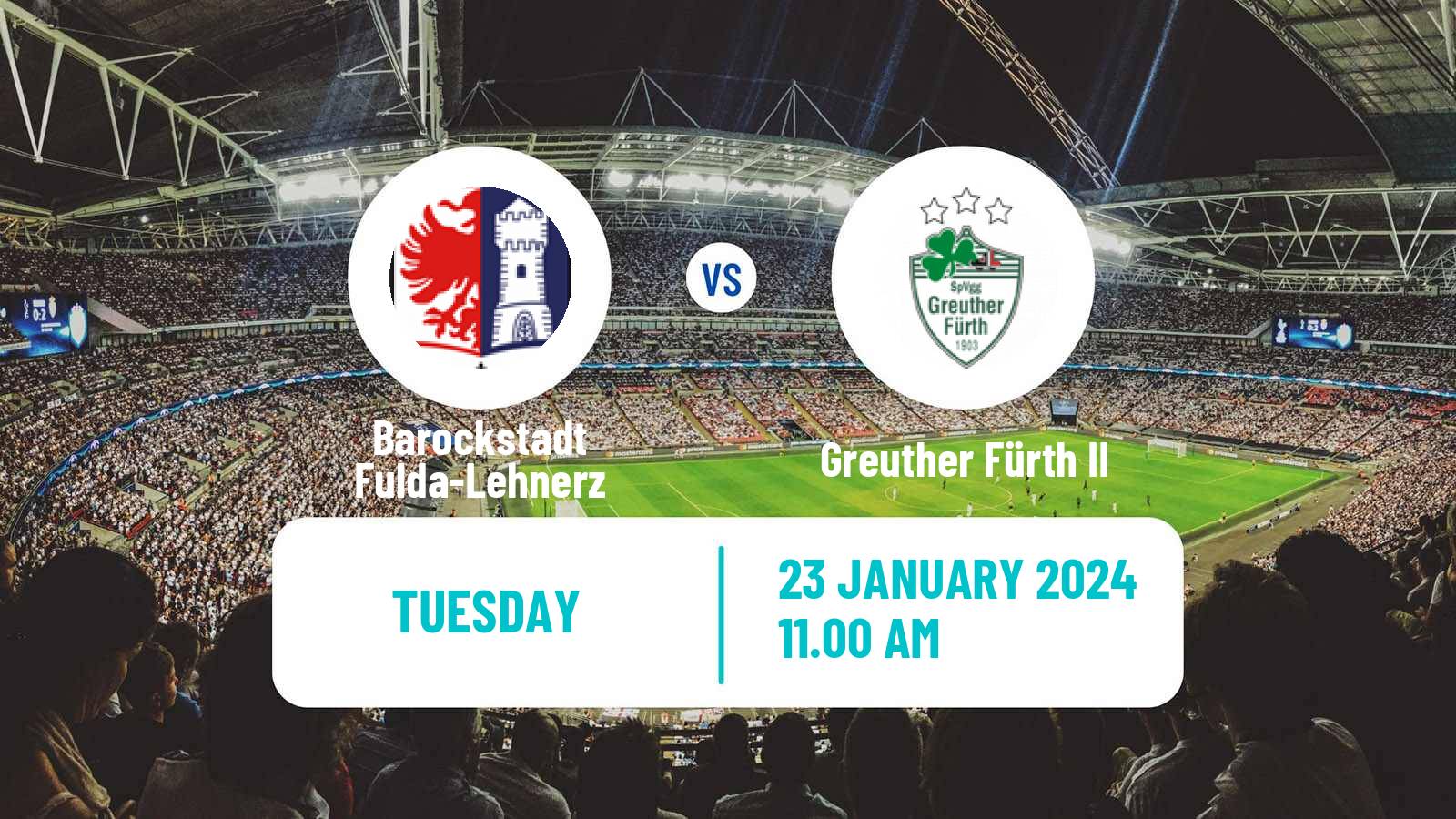 Soccer Club Friendly Barockstadt Fulda-Lehnerz - Greuther Fürth II