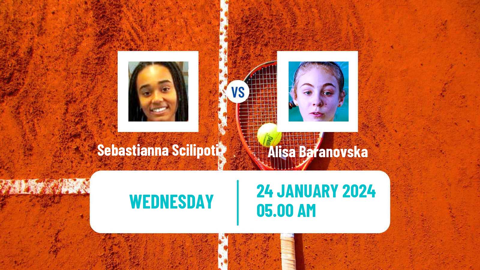 Tennis ITF W15 Antalya Women Sebastianna Scilipoti - Alisa Baranovska
