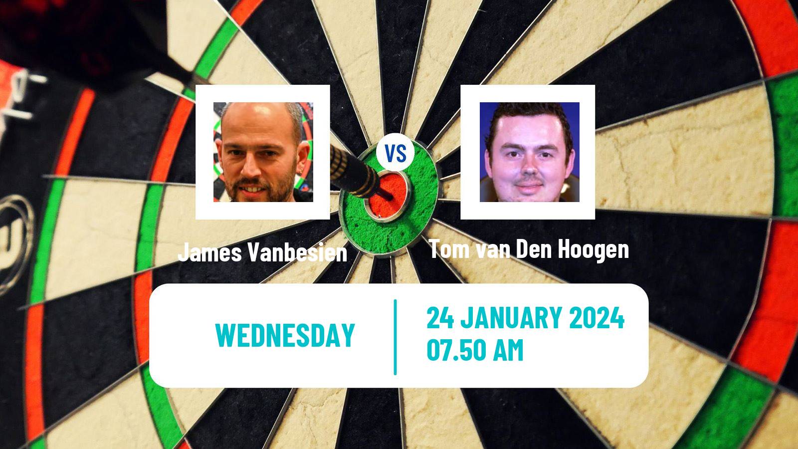 Darts Modus Super Series James Vanbesien - Tom van Den Hoogen