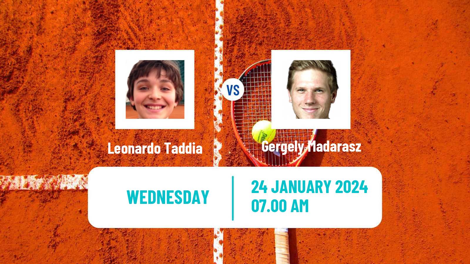 Tennis ITF M15 H Bagnoles De L Orne Men Leonardo Taddia - Gergely Madarasz