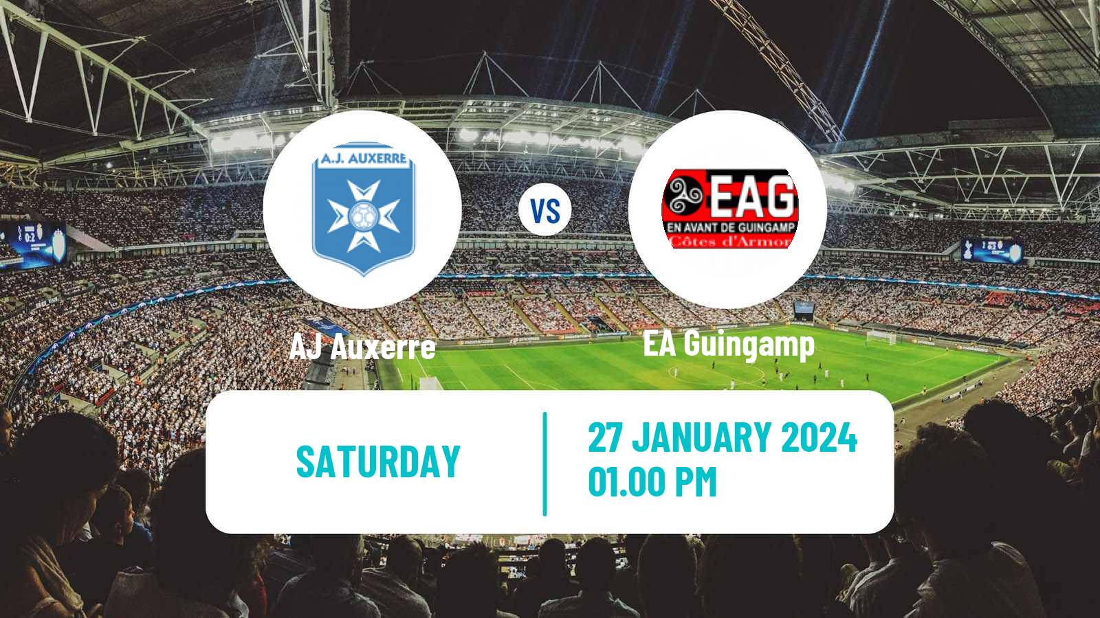 Soccer French Ligue 2 Auxerre - Guingamp
